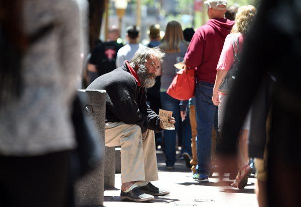 A homeless man in San Francisco, as seen in a stock photo. (Josh Edelson/AFP/Getty Images)