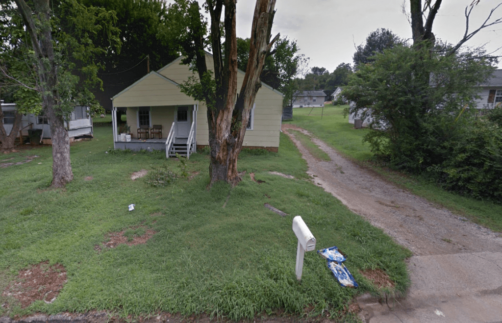 The house at 410 Irma Ave. in Lexington, NC, where the 7 malnourished children were found. (Google Maps)