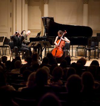 Todd Palmer on clarinet, Stanley Sisskin on piano, and Yu Yu Liu on cello opened the 2017 International Shining Stars program at Carnegie with the Brahms Clarinet Trio, "completely revealing Brahms’s compositional genius." (James Eden)
