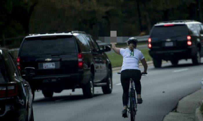 Woman Who Made Crude Gesture to President Trump’s Motorcade Is Fired