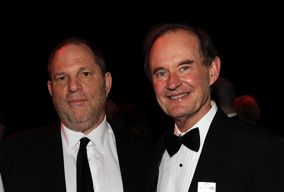 Harvey Weinstein (L) and David Boies at Frederick P. Rose Hall, Jazz at Lincoln Center on April 26, 2011, in New York City. (Larry Busacca/Getty Images for TIME)