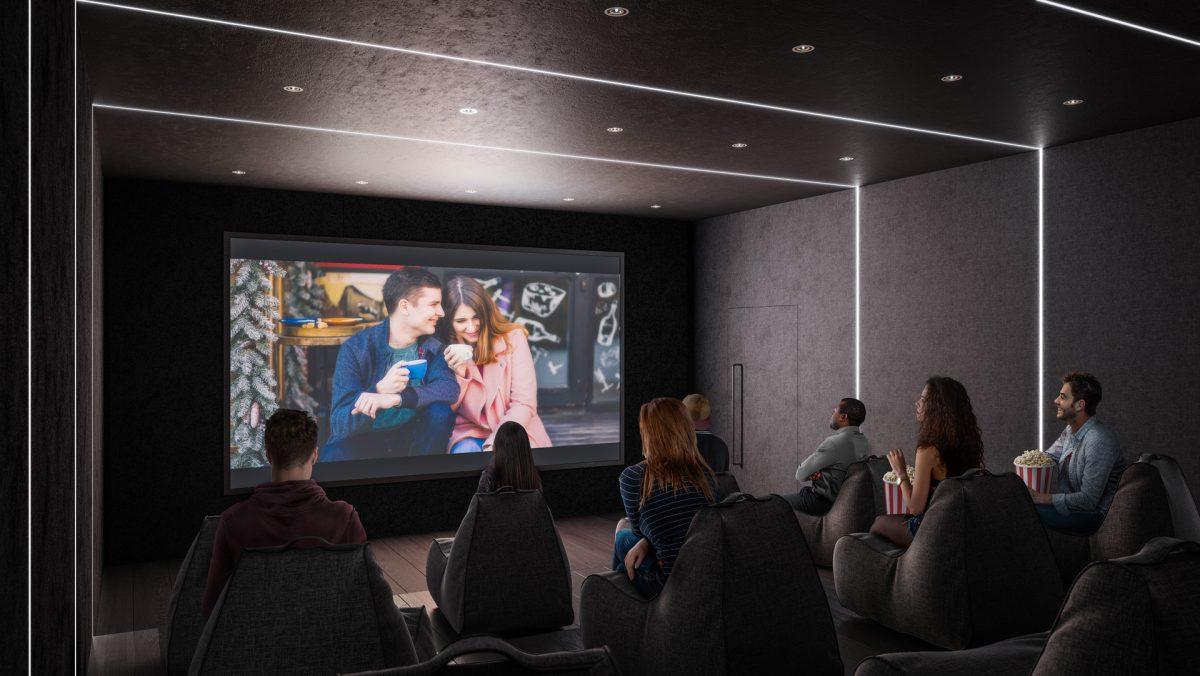 Rendering of the theatre in the Panda Condos. (Courtesy of Lifetime Developments)
