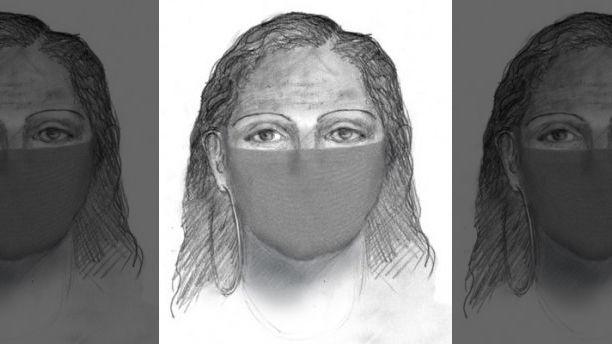 A suspect described by Papini as Hispanic and between the ages of 20 and 30 who is 5 feet 5 inches tall. She has coarse, curly dark hair, thin eyebrows, and pierced ears. (FBI)