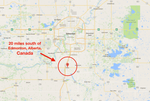 The victims were rescued and suspects taken into custody near Nisku, a town south of Edmonton, Canada, on Nov. 6 (Google Maps)