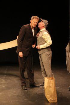 (L–R) Jos Houben and Marcello Magni in “Marcel + The Art of Laughter.” (Gerry Goodstein)