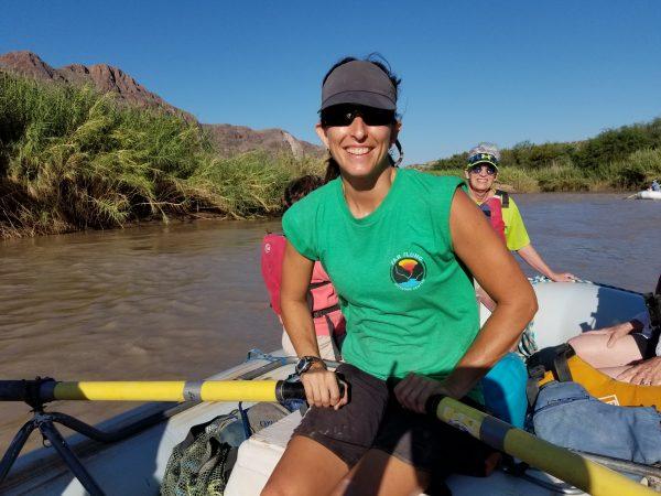 Rafting on the Rio Grande with tour guide Erica. (Jo Ann Holt)