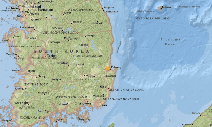 5.4 Magnitude Earthquake Strikes South Korean Coastline
