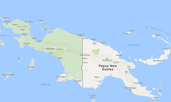 Benedict Allen went to Papua New Guinea in search of the reclusive Yaifo tribe. (Screenshot via Google Maps)