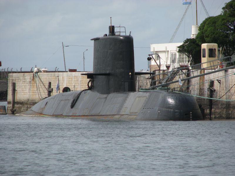 The Argentine submarine ARA San Juan, S-42, docked before a mission. The sub has been missing since Nov. 15. (en.wikipedia.org)