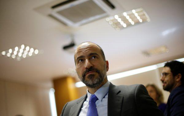 The chief executive of Uber, Dara Khosrowshahi attends a meeting with Brazilian Finance Minister Henrique Meirelles (not pictured) in Brasilia, Brazil October 31, 2017. (Reuters/Adriano Machado)