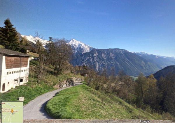 A screenshot of the view from the village of Albinen (Screenshot via Google Maps)
