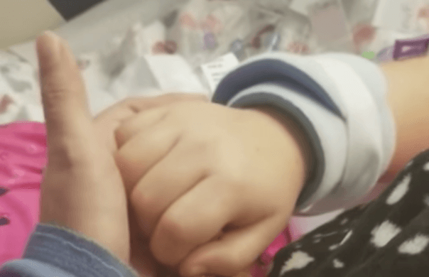 Hand Squeeze Between Mother and 8-Year-Old Daughter Goes Viral