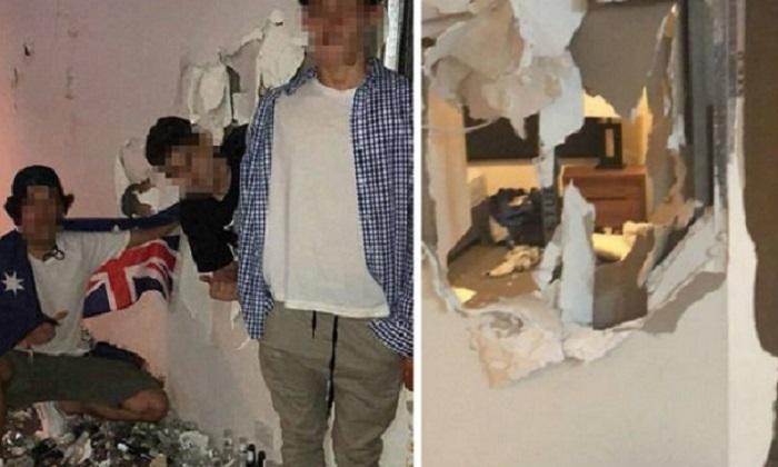 Trail of Destruction as Teenagers Trash Penthouse Shocking Video Shows