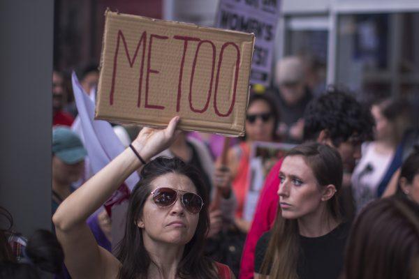 Demonstrators participate in the #MeToo Survivors' March in response to several high-profile sexual harassment scandals, in Los Angeles, Calif., on Nov. 12, 2017. (David McNew/Getty Images)