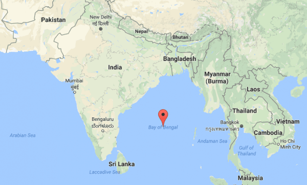 Bay of Bengal. (Screenshot via Google Maps)