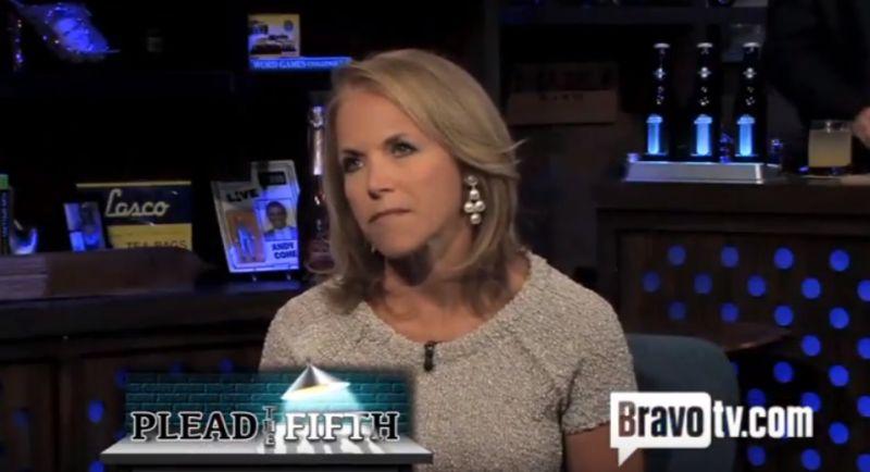 Katie Couric on the 2012 “Watch What Happens Live” show. (Screenshot via YouTube/Keith Edwards)