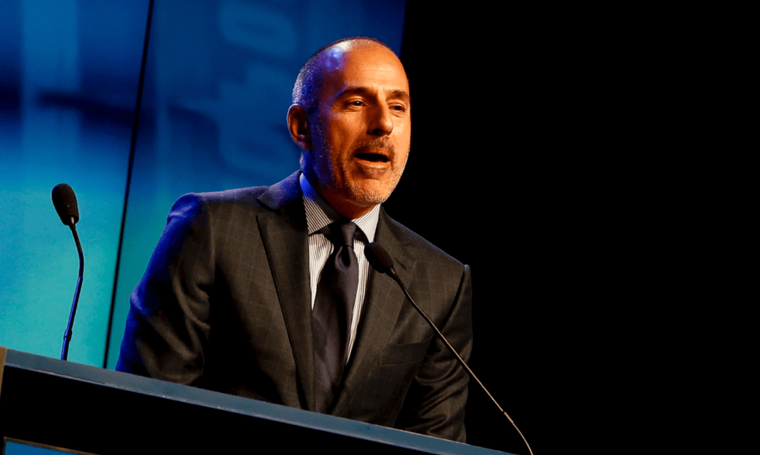 Fired NBC "Today" show host Matt Lauer at an awards ceremony in New York City on Nov. 24, 2014. (Photo by Jeff Zelevansky/Getty Images)