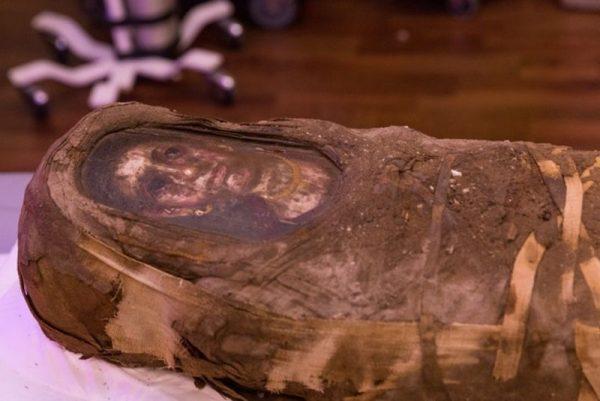 The Hibbard mummy. (Northwestern University)