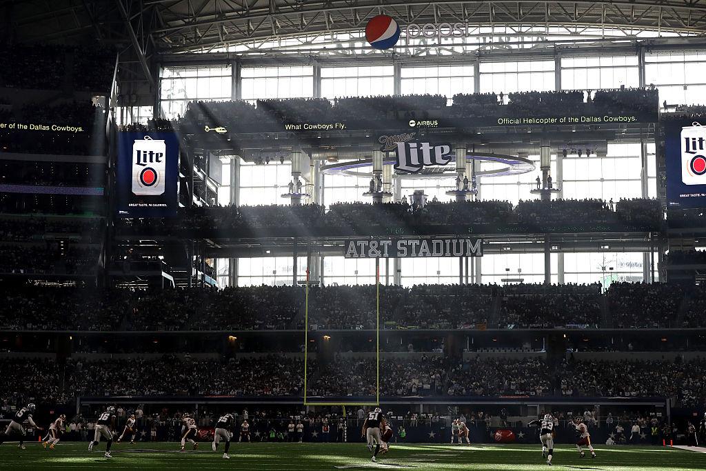 A view of the field during the game between the Washington Redskins and the Dallas Cowboys at AT&T Stadium on Nov. 24, 2016, in Arlington, Texas. (Ronald Martinez/Getty Images)