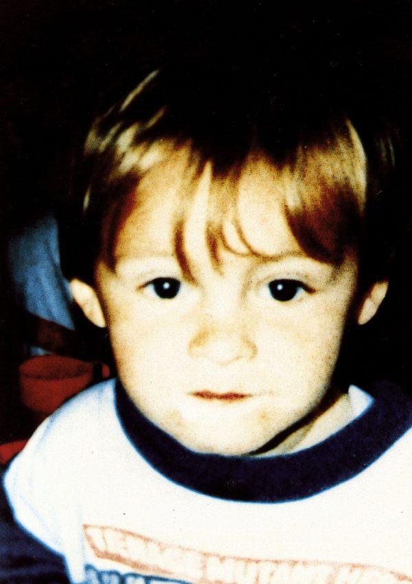 An undated photo of 2 year-old James Bulger, tortured and killed by Jon Venables and Robert Thompson in Bootle, England, in 1993. (BWP Media via Getty Images)
