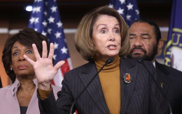 House Minority Leader Nancy Pelosi (D-CA) at a press conference on Capitol Hill on Feb. 6, 2017. (Mario Tama/Getty Images)