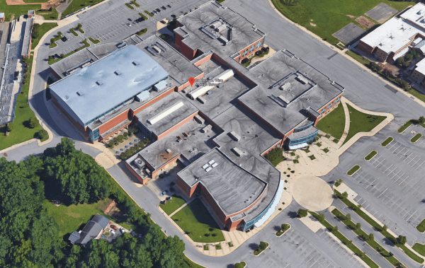 Wise High School in Upper Marlboro, where the incident allegedly took place. (Screenshot from Google Maps)