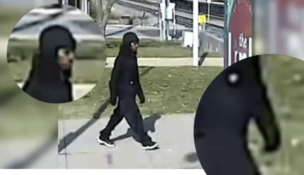 Despite warm weather, the suspect was wearing gloves and a beanie. Police suggest this may have stood out to onlookers. (North County Police Cooperative)