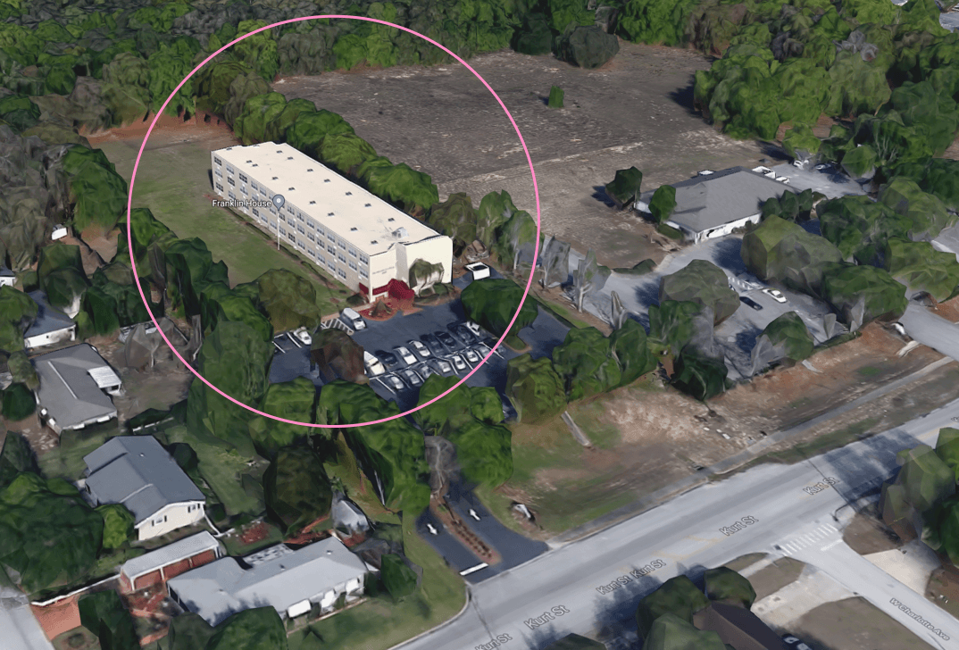 The National Church Residences' Franklin House, 2400 block of Kurt Street, Eustis, Fla. This is where Fitzgerald lived prior to her Tuesday eviction. (Screenshot via Google Maps)