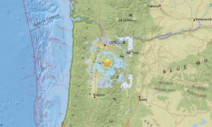 4.0-Magnitude Earthquake Strikes Northern Oregon
