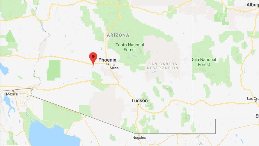 Buckeye, Arizona, is a suburb of Phoenix in Maricopa County. (Google Maps screenshot)