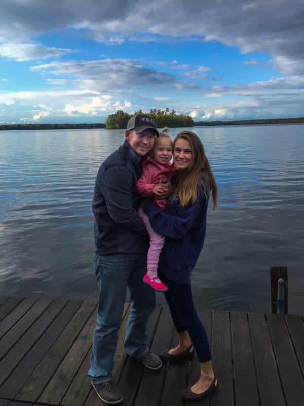 Matt Poliak with fiancé Grace Johnson and her daughter Isla. (Courtesy of Matt Poliak)