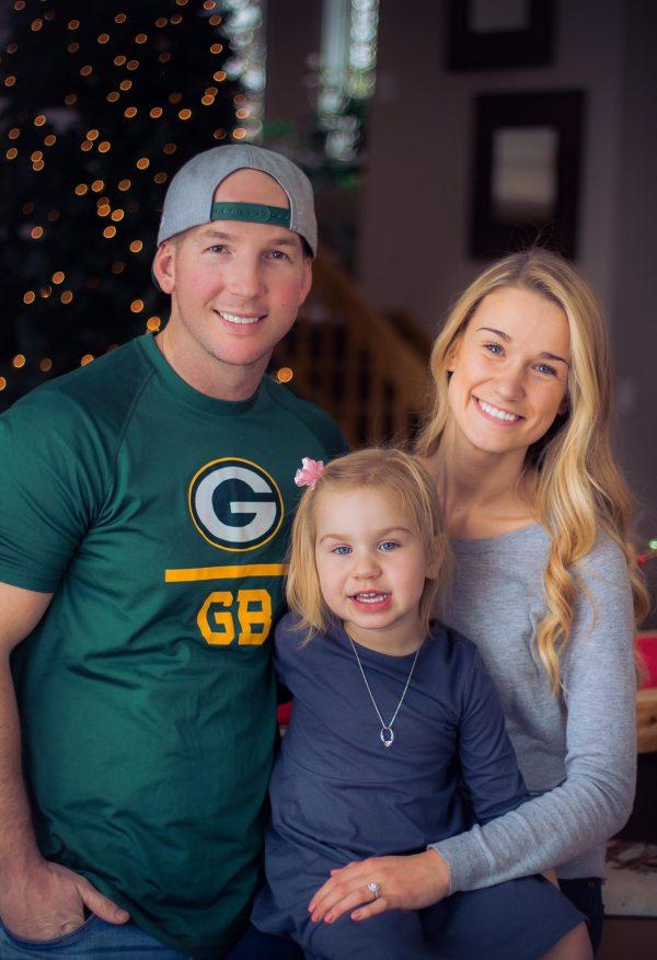 Matt Poliak with fiancé Grace Johnson and her daughter Isla. (Courtesy of Matt Poliak)