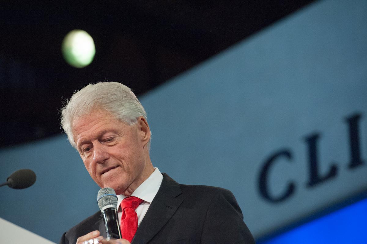 Former President Bill Clinton delivers a speech during the annual Clinton Global Initiative in New York City, on Sept. 21, 2016. (Stephanie Keith/Getty Images)