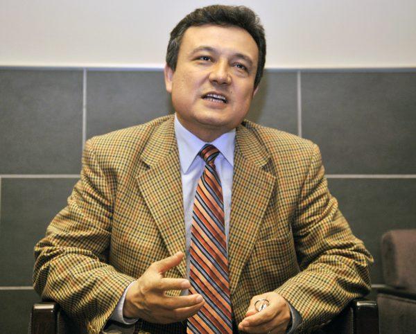 Dolkun Isa of the World Uyghur Congress, during an interview in Tokyo, Japan, on May 2, 2008. (Yoshikazu Tsuno/AFP/Getty Images)