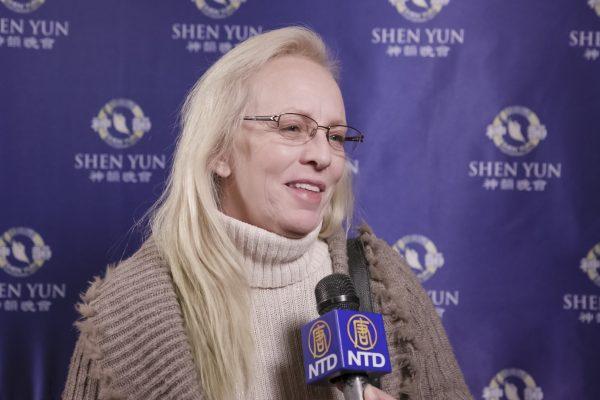 Lori Blackwell enjoyed her first ever Shen Yun performance at Palace Theater in Waterbury, Connecticut on Dec. 22, 2017. (NTD Television)