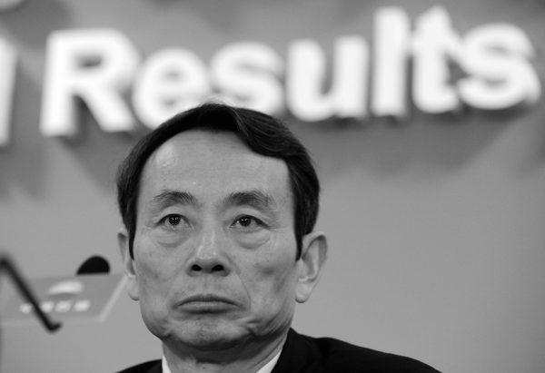 Jiang Jiemin, during his tenure as chairman of state-run oil company, PetroChina, in Hong Kong on March 25, 2010. (Mike Clarke/AFP/Getty Images)