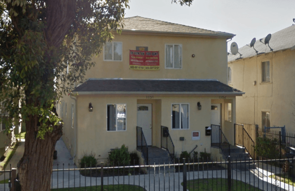 1154 East 25th Street in Los Angeles where Leah Rose Altmann was last seen on Aug. 28, 2017. (Screenshot via Google Street View)