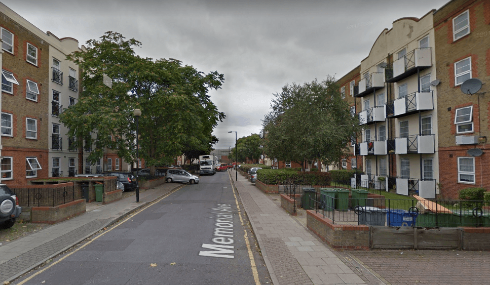 An undated screenshot of Memorial Avenue, West Ham. A stabbing incident occurred in the area that killed a 20-year-old man on Dec. 31, 2017 (Screenshot/GoogleMaps)