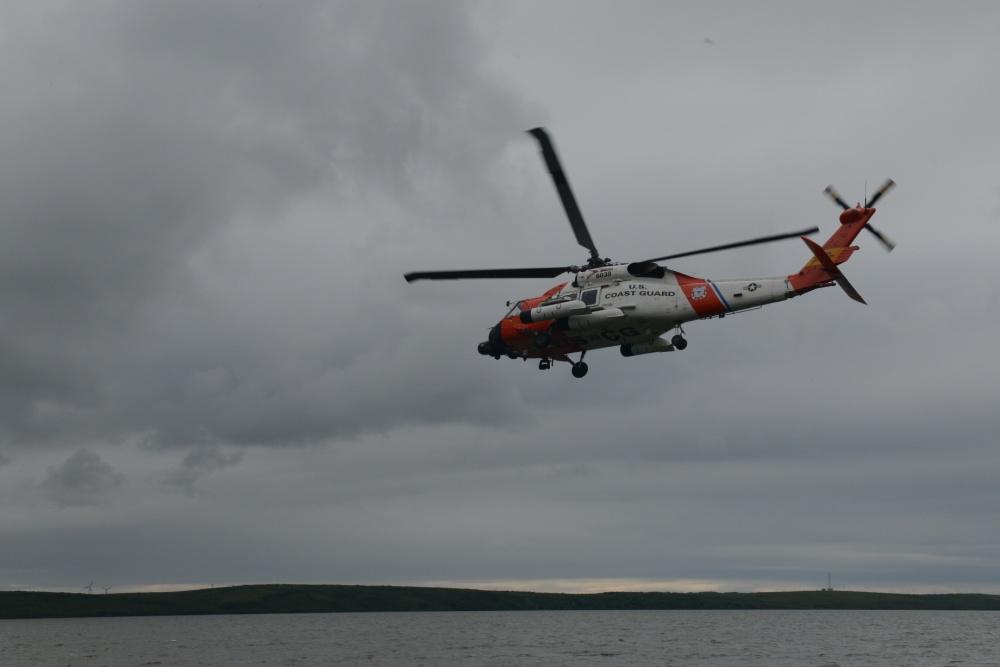 A Coast Guard Air Station Kodiak MH-60 Jayhawk helicopter. (U.S. Coast Guard)