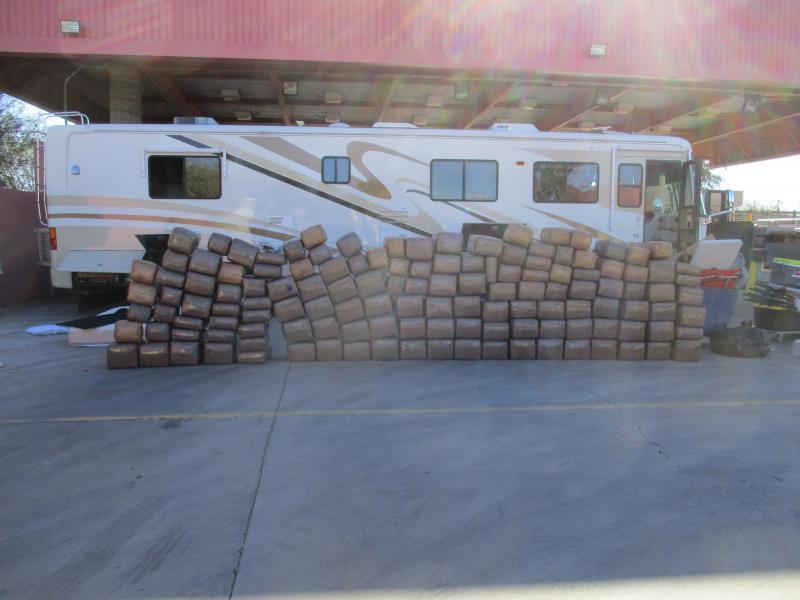 A man is accused of trying to smuggle 2,448 pounds of marijuana from Mexico to the United States on Dec. 30, 2017. (Courtesy of U.S. Customs and Border Protection)