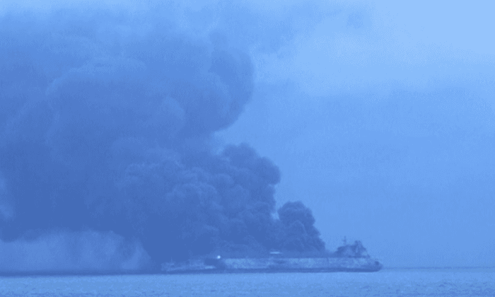 Body Found on Burning Iranian Oil Tanker off China’s East Coast