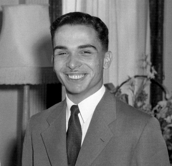 Hussein Ibn Talal, King of Jordan, on May 2, 1953. (JOHN EGGITT/AFP/Getty Images)