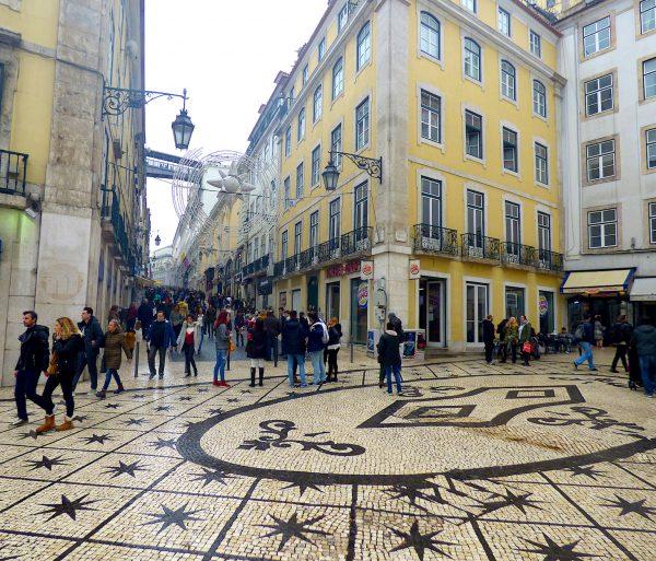 Calçada Portuguesa, <span class="st"> a traditional-style pavement used for many pedestrian areas in Portugal</span>. (Barbara Angelakis)