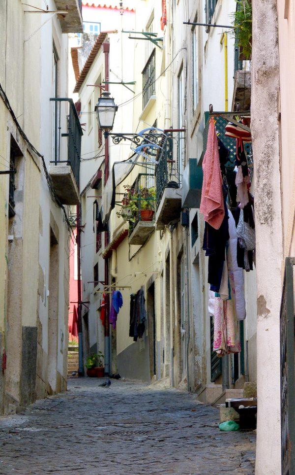 An alley in the Alfama District. (Barbara Angelakis)