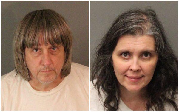 David Allen Turpin (L) and Louise Ann Turpin as they appear in booking photos provided by the Riverside County Sheriff's Department in Riverside County, Calif., Jan. 15, 2018. (Riverside County Sheriff's Department/Handout via Reuters)