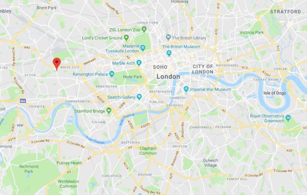 Location of Old Oak road in Shepherd's Bush, west London, where Harry Uzoka was fatally stabbed. (Screenshot via Google Maps)