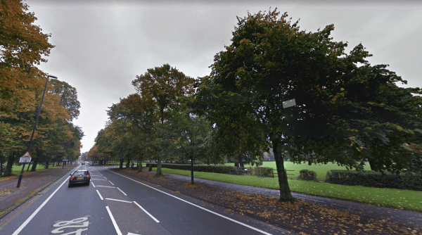 Binley Road, Coventry, at the location where Jordan Howell was killed on Jan. 11 2018. (Screenshot/GoogleMaps)