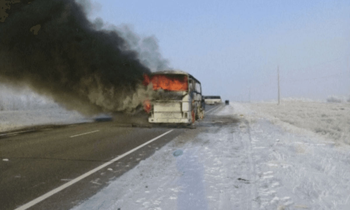Bus Fire Kills 52 Uzbeks Travelling in Kazakhstan