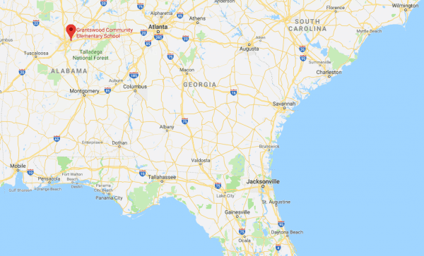 Grantswood Community School, Alabama. (Screenshot, GoogleMaps)
