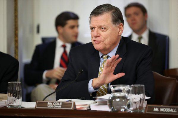 House Rules Committee Vice Chair Tom Cole (R-Okla.) during a hearing in the U.S. Capitol in Washington on Dec. 18, 2017. (Chip Somodevilla/Getty Images)